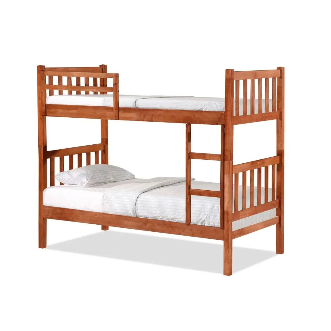 Double Decker Bed Frame | Solid Wood Bunk Bed for Kids Grandeur Furnishings