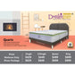 Dreamster Quartz Mattress with Oscar Fabric Bedframe Set Grandeur Furnishings