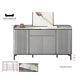 Modern Sintered Stone Top Shoe Cabinet Grandeur Furnishings
