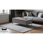 Contemporary Sintered Stone Coffee Table with Storage Grandeur Furnishings