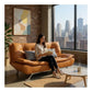 Modern Pet-Friendly Leather 3 Seater Sofa Bed Grandeur Furnishings