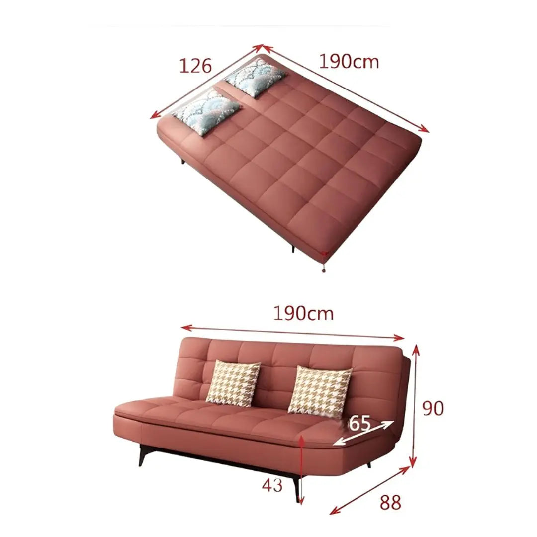 Multi-Functional Fabric Sofa Bed – Available in 3 Trendy Colours for Ultimate Comfort Grandeur Furnishings