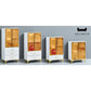 Elegant Glass Side Cabinet – Available in Four Sizes Grandeur Furnishings
