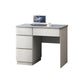 Grey Study Table with Storage & Stylish Design – Available in Compact and Shelved Options Grandeur Furnishings