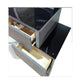 Dressing Table with LED Mirror and Tempered Glass  Vanity Set Grandeur Furnishings
