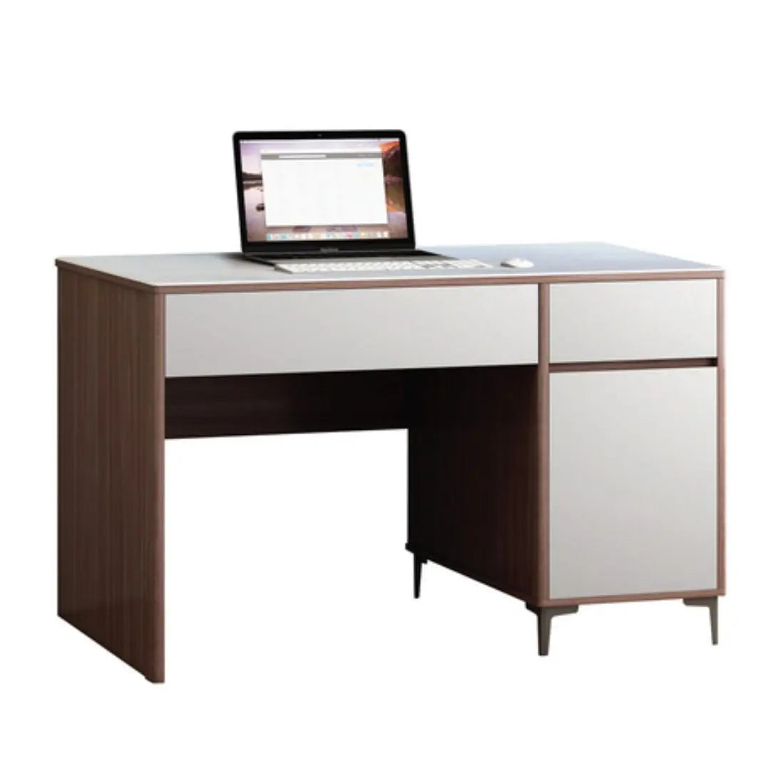 Modern Study Table with Microcrystalline Stone Top - Available in Multiple Sizes Grandeur Furnishings