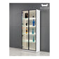 Modern LED Glass Display Cabinet with 5 Shelves Grandeur Furnishings