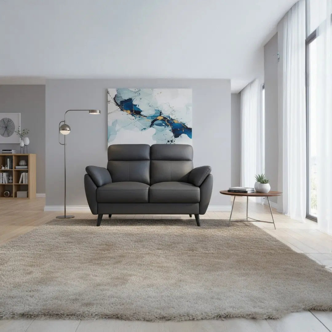 Modern PU Leather Fabric Sofa Set | 3-Seater, 2-Seater & Armchair Grandeur Furnishings