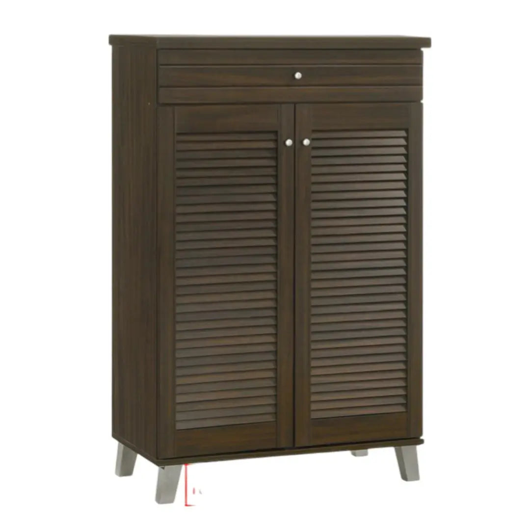 Stylish Louvered Shoe Cabinet – Elegant and Practical Storage (Three Sizes) Grandeur Furnishings