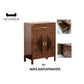 Elegant Wooden Sideboard Side Cabinet with Brass Accents Grandeur Furnishings