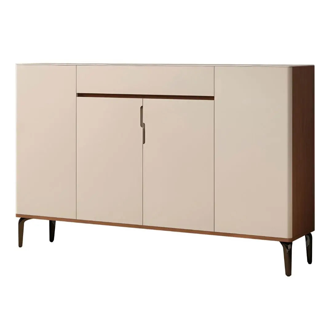 Modern Shoe Cabinet with Microcrystalline Glass Top in Multiple Sizes Grandeur Furnishings