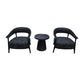 Modern Lounge Chair Set with Table – Stylish and Comfortable (Black & Grey Options) Grandeur Furnishings