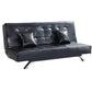 Stylish and Versatile Sofa Bed in Brown and Black Leather Grandeur Furnishings