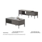 TV Console & Coffee Table Set – Gloss White or Gloss Grey Finish with Sintered Stone Top Grandeur Furnishings