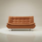 Modern Pet-Friendly Leather 3 Seater Sofa Bed