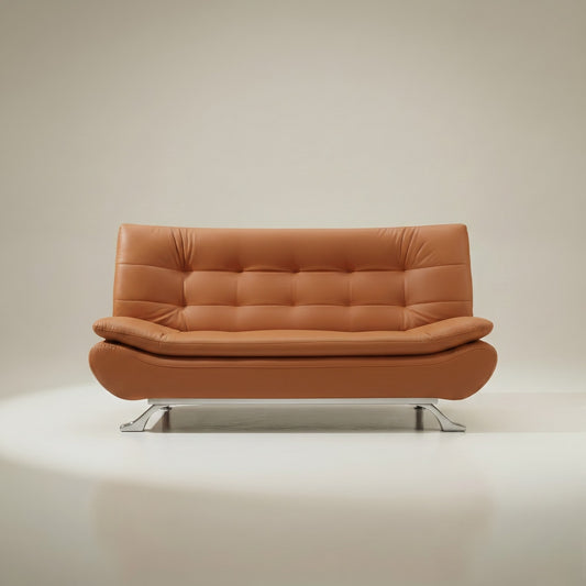 Modern Pet-Friendly Leather 3 Seater Sofa Bed
