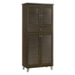 Stylish Louvered Shoe Cabinet – Elegant and Practical Storage (Three Sizes) Grandeur Furnishings