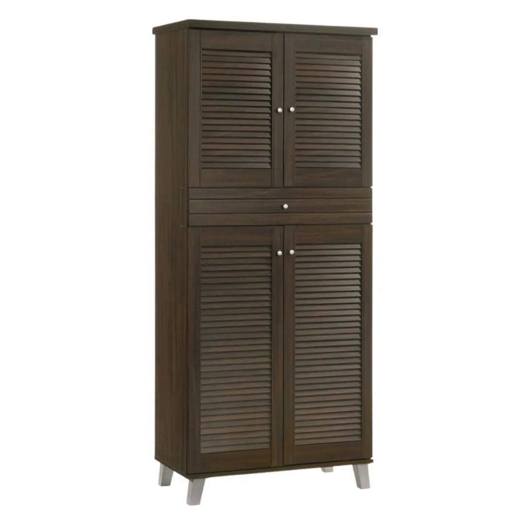 Stylish Louvered Shoe Cabinet – Elegant and Practical Storage (Three Sizes) Grandeur Furnishings