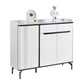 Modern Shoe Cabinet with Storage Grandeur Furnishings
