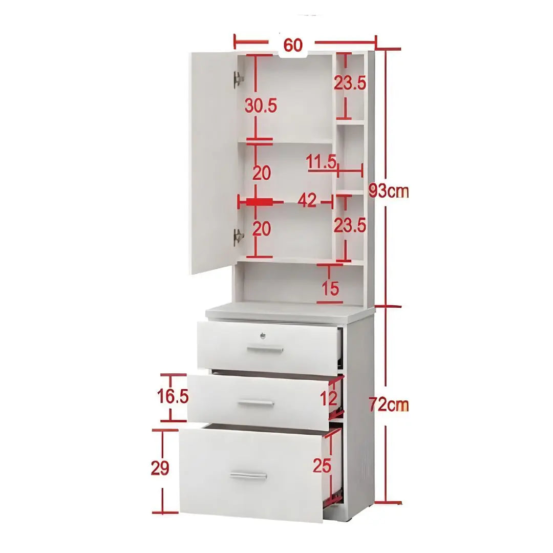 Elegant Dressing Table with Vanity Mirror and Make Up Storage Shelves Grandeur Furnishings