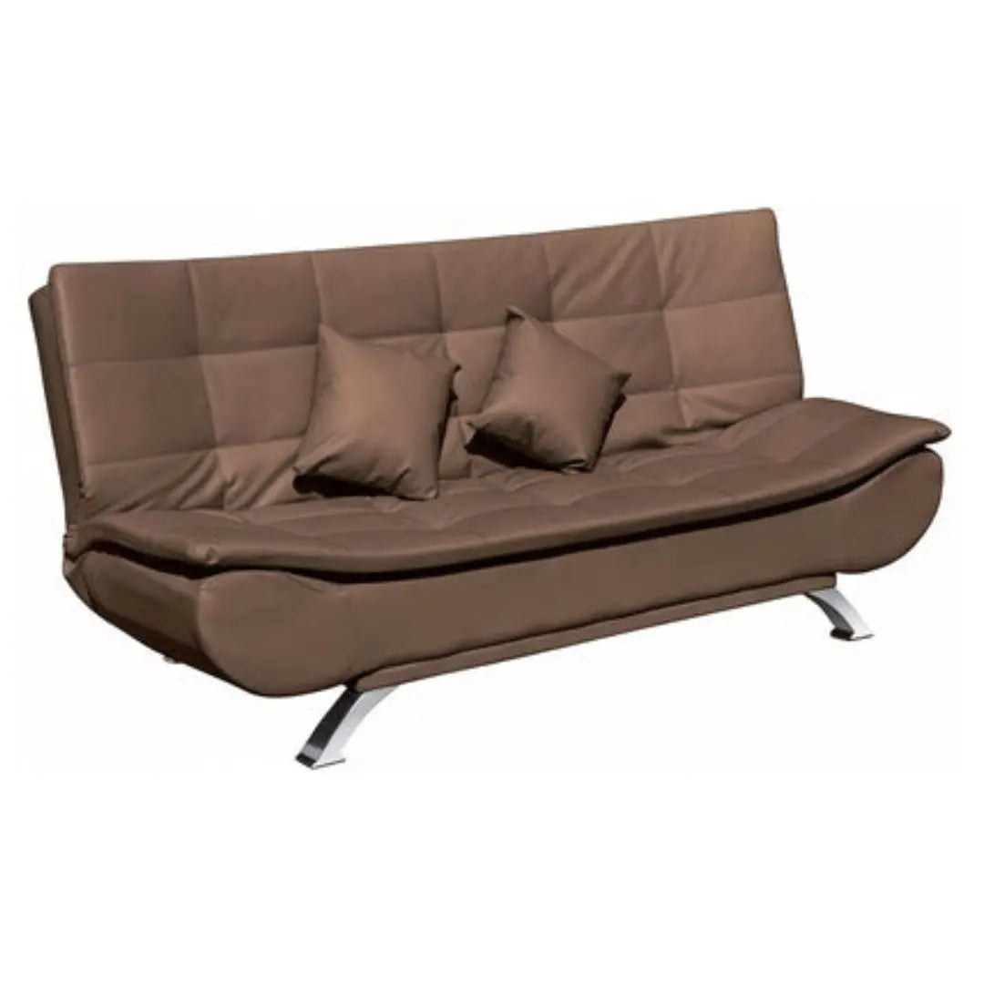 Convertible Sofa Bed in PU Leather for Modern Living Spaces Grandeur Furnishings