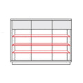 Shoe cabinet internal shelving diagram