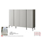 Modern Microcrystalline Glass Shoe Cabinet - Multiple Sizes in Light Grey Grandeur Furnishings
