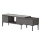 TV Console & Coffee Table Set – Gloss White or Gloss Grey Finish with Sintered Stone Top Grandeur Furnishings