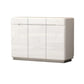 Modern Gloss White & Grey Shoe Cabinet with Round Edges - Multiple Sizes Available Grandeur Furnishings