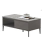 TV Console & Coffee Table Set – Gloss White or Gloss Grey Finish with Sintered Stone Top Grandeur Furnishings