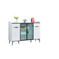 Side Cabinet with LED Lighting & Sintered Stone Top – Available in Three Sizes Grandeur Furnishings