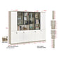 Modern Modular Book Cabinet & Office Storage Bookcase | Lockable Doors & Adjustable Shelves Grandeur Furnishings