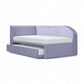 Verelle Corner Day Bed with Pull-Out Trundle & Storage Pocket Grandeur Furnishings
