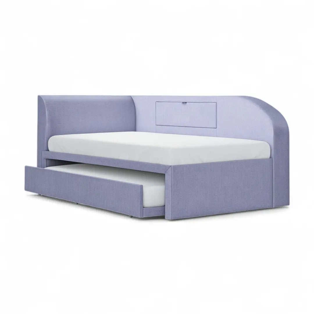 Verelle Corner Day Bed with Pull-Out Trundle & Storage Pocket Grandeur Furnishings
