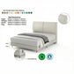 Modern Cushion Headboard Bed Frame | High Metal Legs Grandeur Furnishings