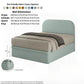 Minimalist Pet-Friendly Fabric Storage Bed Frame Grandeur Furnishings