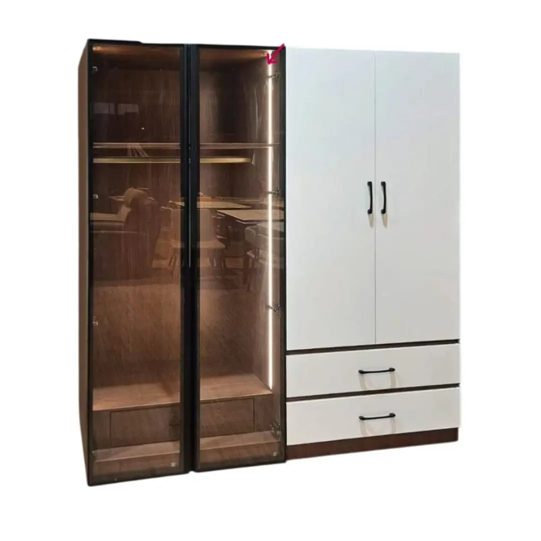 Premium Wardrobe Collection with LED Lights Grandeur Furnishings