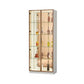 Glass Showcase Display Cabinet with LED & Mirror Back Grandeur Furnishings
