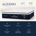 Vanzio Italia Alessio 12.5-Inch Firm Euro Top Mattress Grandeur Furnishings