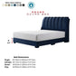 Amora Luxury Divan Bed Frame | Modern Channel Tufted Headboard Grandeur Furnishings