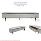 Pristine Contemporary TV Console with Sintered Stone Top – Elevated Media Console with 16cm High Metal Legs Grandeur Furnishings