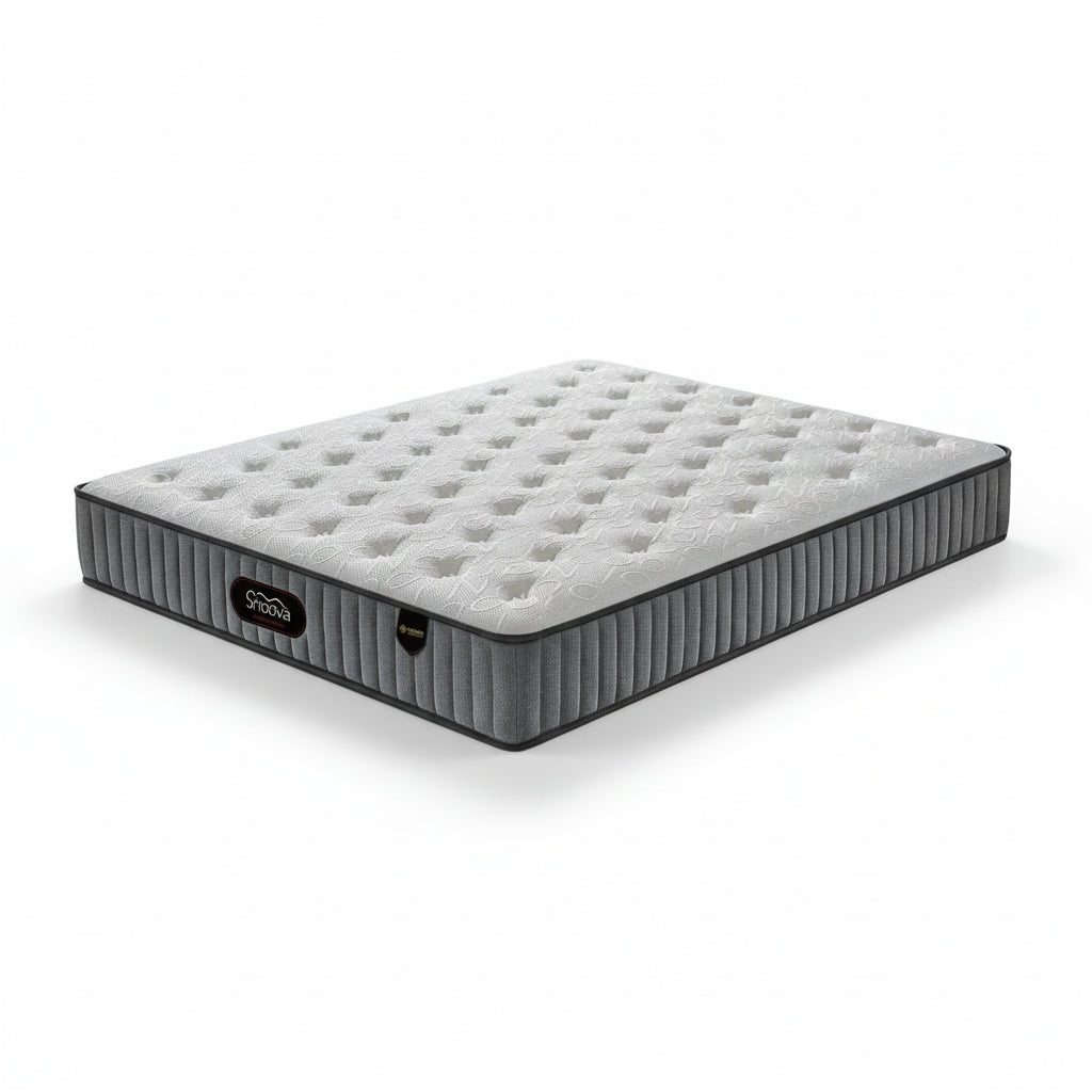 Snoova Comfort 10" Tight Top Mattress: Firm Support, 3cm HD Foam & 5-Zone Spring Grandeur Furnishings
