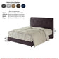 Minimalist upholstered bed with padded button-tufted headboard Grandeur Furnishings