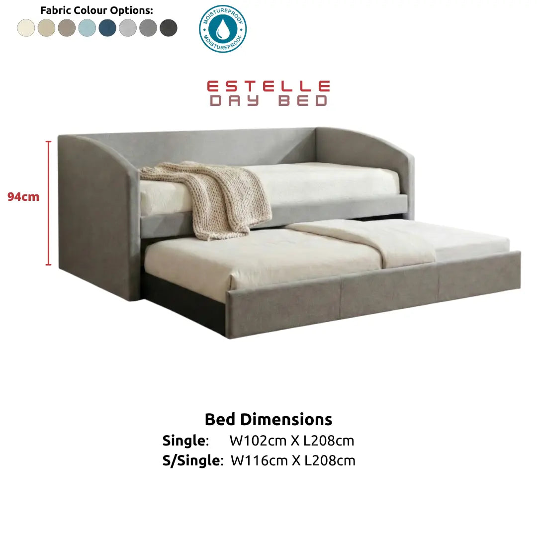 Estelle Designer Daybed with Pull-Out Trundle Grandeur Furnishings