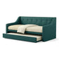 Lunero Day Bed with Pull-Out Trundle | 2-in-1 Space Saving Grandeur Furnishings
