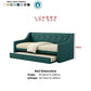 Lunero Day Bed with Pull-Out Trundle | 2-in-1 Space Saving Grandeur Furnishings