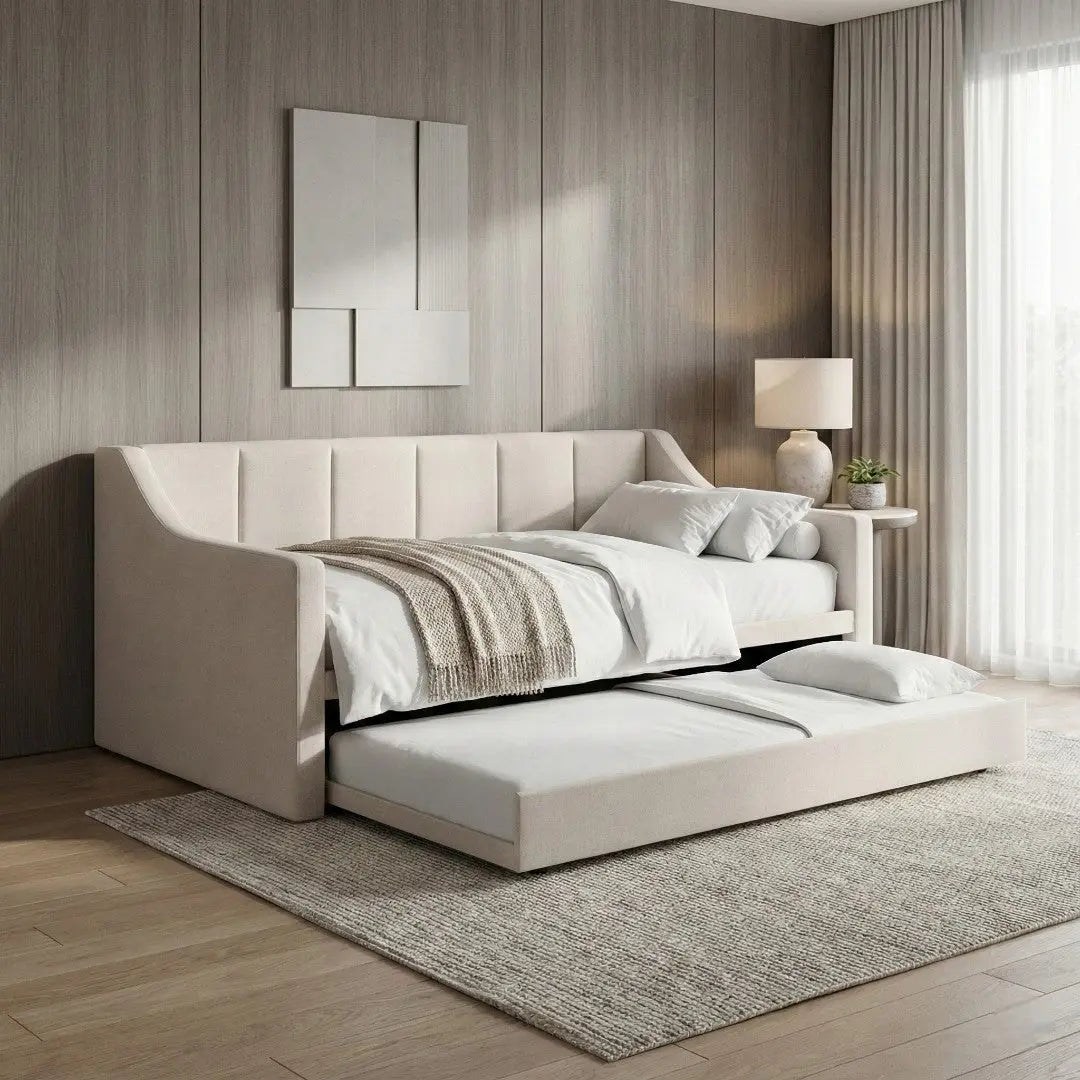 Vionis 2-in-1 Day Bed with Pull-Out Trundle Grandeur Furnishings