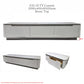 Opale Modern Minimalist TV Console – Sintered Stone Entertainment Unit with Integrated Grip Handles Grandeur Furnishings