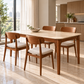 Valenza Travertine Top & Solid Wood Dining Set Grandeur Furnishings