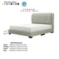 Vionne Nordic Luxury Bed Frame | Easy-Clean Premium Fabric | Elegant High Headboard Grandeur Furnishings